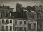 Print by Armin Landeck: Housetops, 14th Street, represented by Childs Gallery