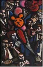 Painting by Arnold Trachtman: Balloons, available at Childs Gallery, Boston