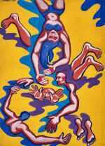 Painting by Arnold Trachtman: Study for Bathers, available at Childs Gallery, Boston