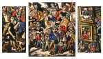 Painting by Arnold Trachtman: The Watchers (Triptych), available at Childs Gallery, Boston