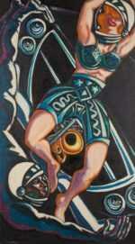 Painting by Arnold Trachtman: NASA Salvator, represented by Childs Gallery