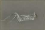 Pastel by Arthur B. Davies: Horizontal Nude, represented by Childs Gallery