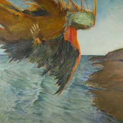 Painting By Arthur Polonsky: Descent At Childs Gallery