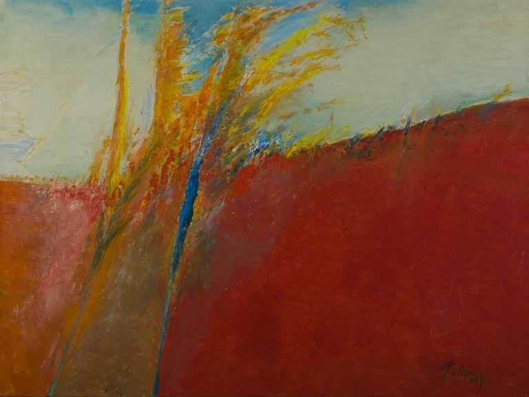 Painting By Arthur Polonsky: Flame Path At Childs Gallery