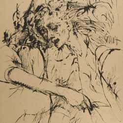 Drawing By Arthur Polonsky: The Secret At Childs Gallery