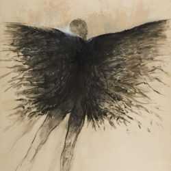 Drawing By Arthur Polonsky: Winged At Childs Gallery