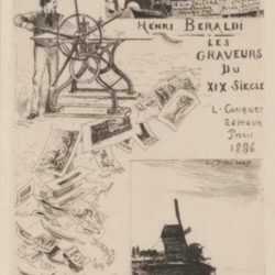 Print by Auguste Delatre: Frontispiece to Les Graveurs du XIX Siecle, by Henri Beraldi, represented by Childs Gallery