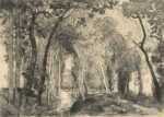 Print by Auguste Lepère: Sous Bois a la Rigonette, represented by Childs Gallery