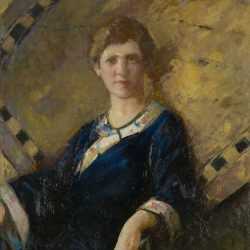 Painting By Beatrice Whitney Van Ness: Portrait Of A Lady At Childs Gallery