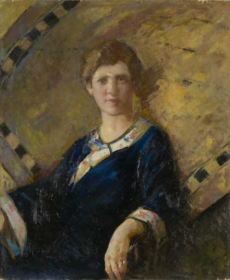 Painting By Beatrice Whitney Van Ness: Portrait Of A Lady At Childs Gallery