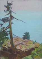 Painting by Beatrice Whitney Van Ness: Seacoast, represented by Childs Gallery
