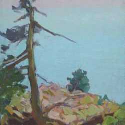 Painting by Beatrice Whitney Van Ness: Seacoast, represented by Childs Gallery