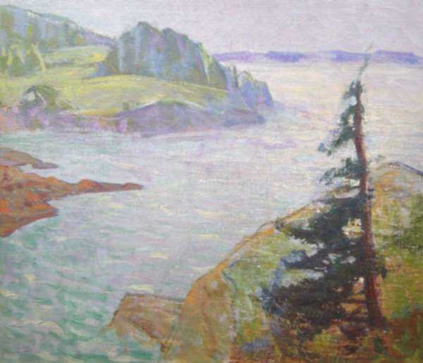 Painting by Beatrice Whitney Van Ness: Seascape, represented by Childs Gallery