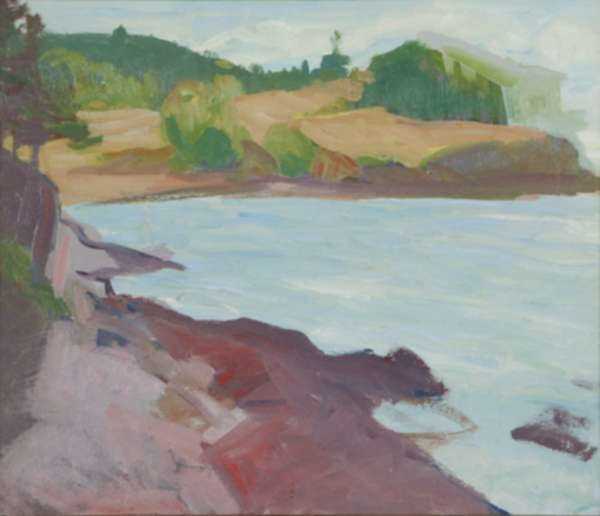 Painting by Beatrice Whitney Van Ness: Seashore, represented by Childs Gallery