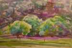 Watercolor by Beatrice Whitney Van Ness: Three Trees, represented by Childs Gallery