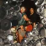 Collage by Beau McCall: Beau and Tracy Monroe I, available at Childs Gallery, Boston