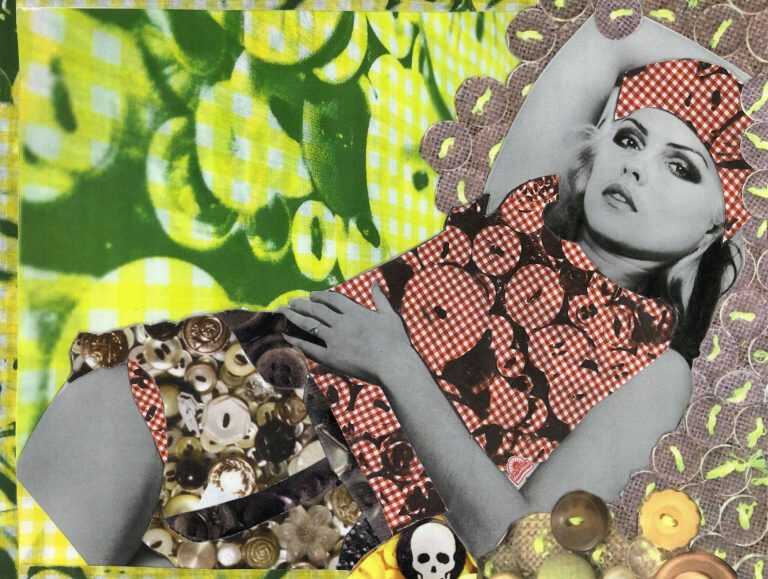 Collage by Beau McCall: Diva Worship: Debbie Harry, available at Childs Gallery, Boston