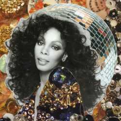 Collage by Beau McCall: Diva Worship: Donna Summer, available at Childs Gallery, Boston