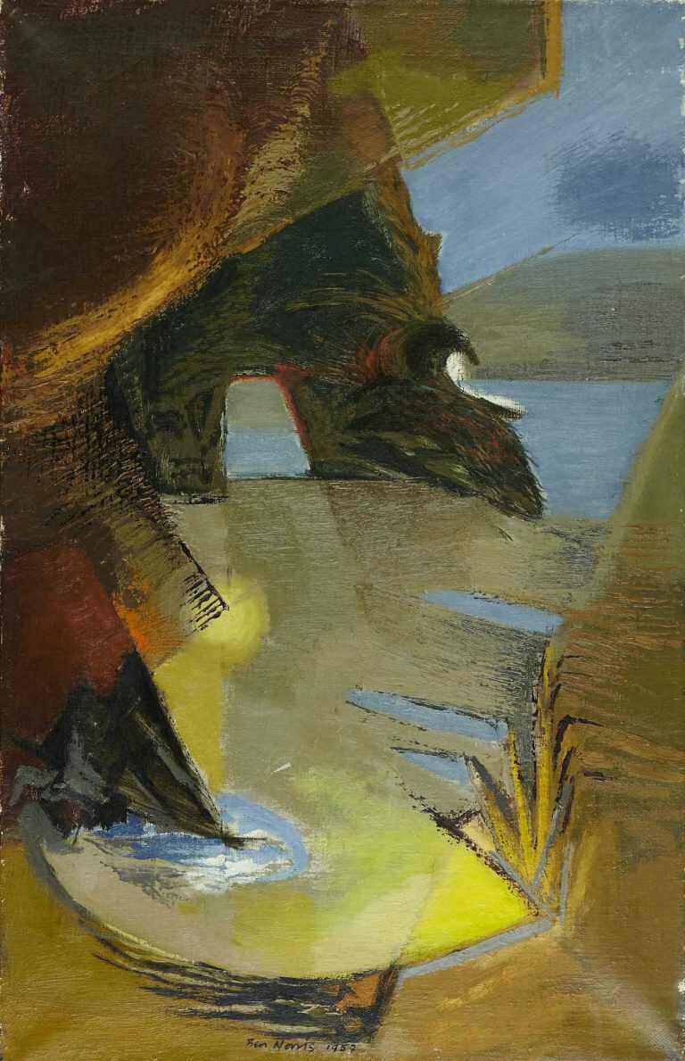 Painting By Ben Norris: Sea Cave At Childs Gallery