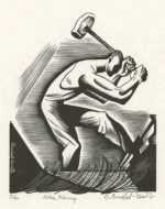 Print by Bernard Brussel-Smith: John Henry, represented by Childs Gallery