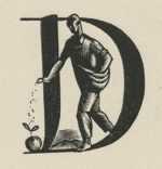 Print By Bernard Brussel Smith: Johnny Appleseed At Childs Gallery