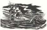 Print by Bernard Brussel-Smith: Old Stormy, or Old Storm Along, represented by Childs Gallery
