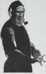 Print by Bernard Brussel-Smith: Self Portrait [7], represented by Childs Gallery