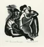 Print By Bernard Brussel Smith: Sourwood Mountain At Childs Gallery