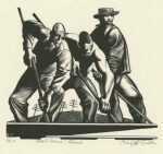 Print by Bernard Brussel-Smith: Steel-Linin' Chant, represented by Childs Gallery