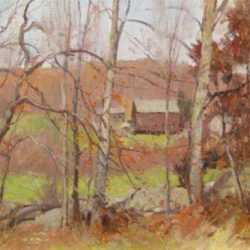 Painting by Bernard Corey: [New England Landscape], represented by Childs Gallery