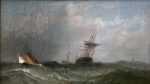 Painting by British School: Ships at Sea, available at Childs Gallery, Boston