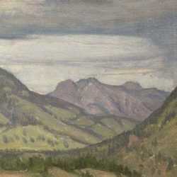 Painting by Bryson Burroughs: [Colorado Valley], represented by Childs Gallery