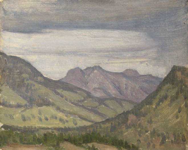 Painting by Bryson Burroughs: [Colorado Valley], represented by Childs Gallery