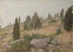 Painting by Bryson Burroughs: [Hill with Boulders, Colorado], represented by Childs Gallery