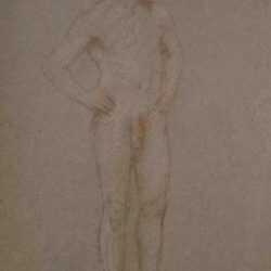 Drawing by Bryson Burroughs: [Nude Male Figure], represented by Childs Gallery