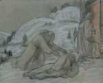 Drawing by Bryson Burroughs: A Parable of Saint Francis (Study for the painting "A Parabl, represented by Childs Gallery