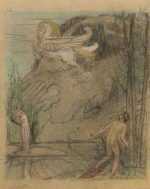 Drawing by Bryson Burroughs: Pegasus, represented by Childs Gallery