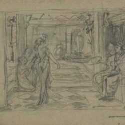 Drawing by Bryson Burroughs: The Dance of Salome, represented by Childs Gallery