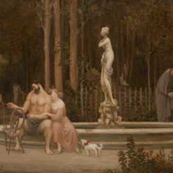 Painting by Bryson Burroughs: The Garden of Venus, represented by Childs Gallery