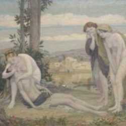 Painting by Bryson Burroughs: Venus and Adonis: The Death of Adonis, represented by Childs Gallery
