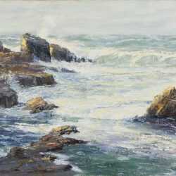 Painting By Caleb Arnold Slade: Maine Coast At Childs Gallery