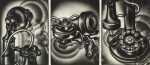 Print by Carol Wax: Party Line, available at Childs Gallery, Boston
