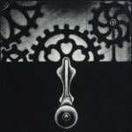 Print by Carol Wax: Cog-No-Sense, represented by Childs Gallery