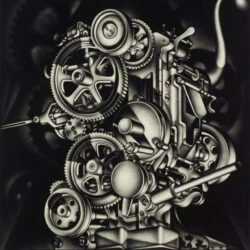 Print by Carol Wax: Machina, represented by Childs Gallery