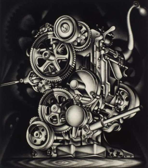 Print by Carol Wax: Machina, represented by Childs Gallery