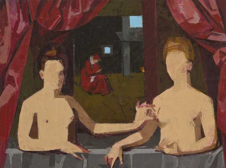 Painting by Catherine Kehoe: After School of Fontainebleau, available at Childs Gallery, Boston