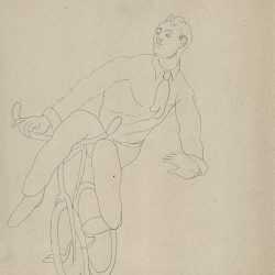 Drawing by Charles Demuth: In Vaudeville, Bicycle Act, available at Childs Gallery, Boston