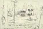 Drawing by Charles Burchfield: August Evening, represented by Childs Gallery