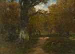 Painting by Charles E.L. Green: [Forest Scene], represented by Childs Gallery