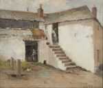 Painting By Charles E.l. Green: Farmhouse In Newlyn At Childs Gallery